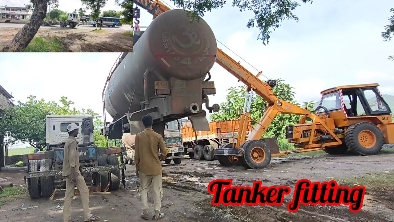 సిమెంట్ ట్యాంకర్ ఫిట్టింగ్ ఫ్రెండ్స్  👍😉 #banjara kurrodu #lorry#yt shorts #cement tanker #like#👍🔥❤️