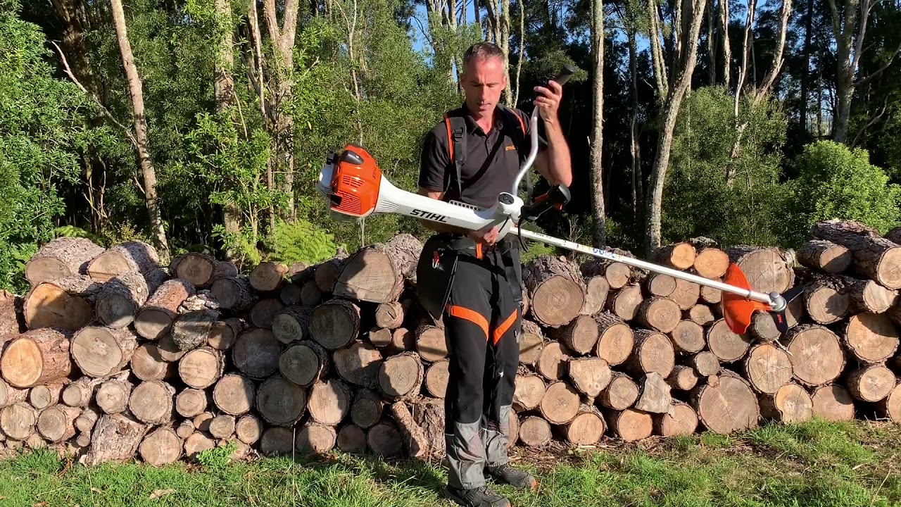 Настройка ремней безопасности для кустореза STIHL