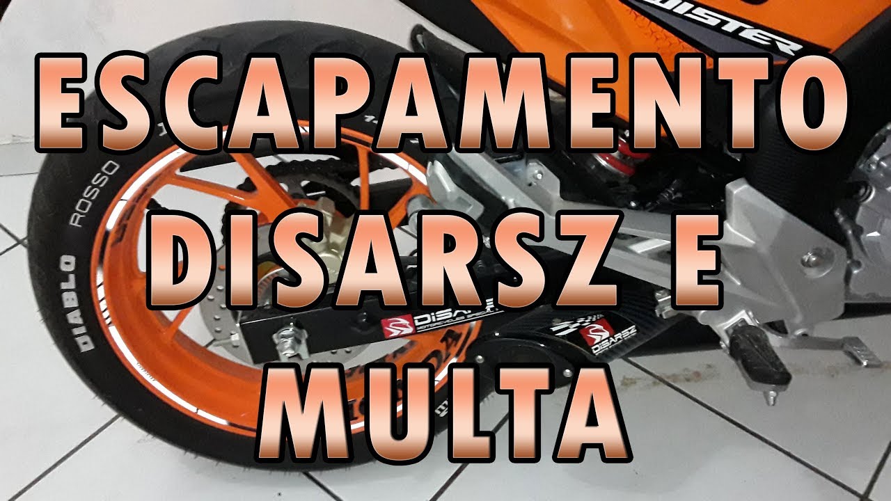 ESCAPAMENTO DISARSZ E MULTA - CB TWISTER 2019 | Carlos Rods