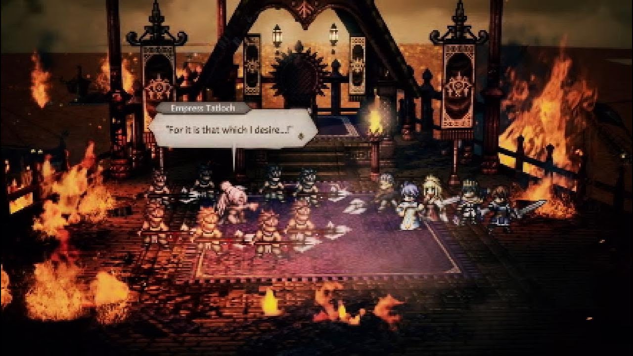Octopath! Traveler 0  - Tatloch the Lady of Grace Battle
