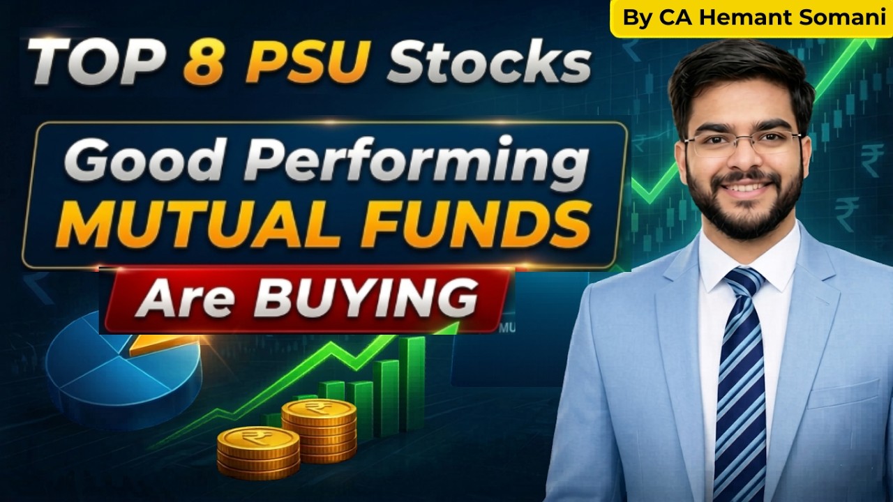 Top 8 PSU Stocks BIG Mutual Funds are Buying 📈| Best Stocks to Watch (2026)