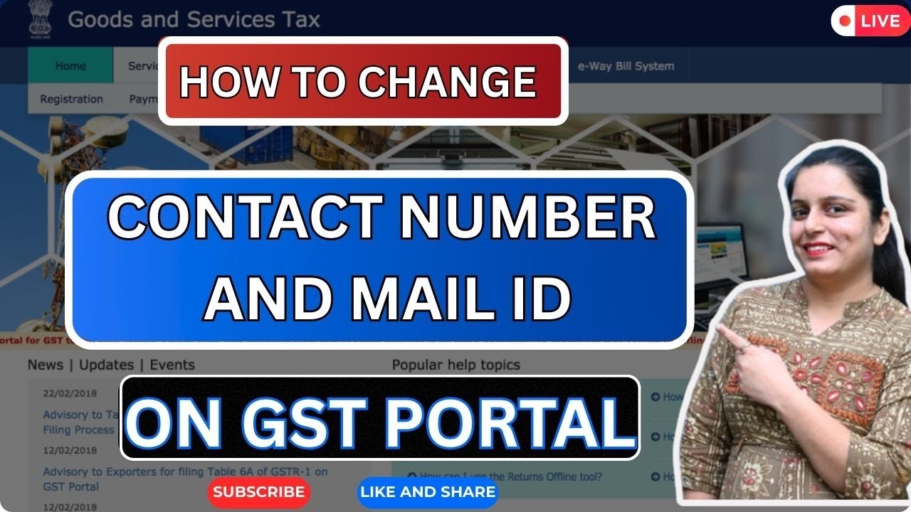 How to Change Mobile Number & Email ID on GST Portal | Step-by-Step 2026