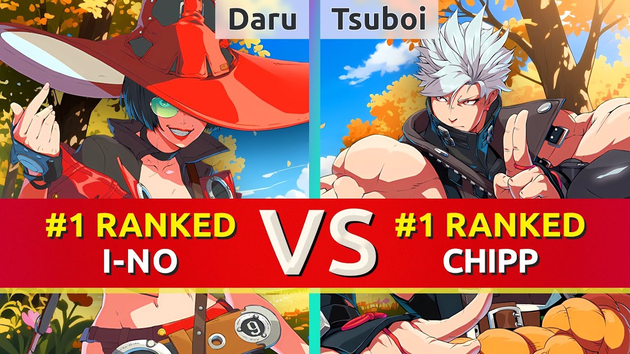 GGST ▰ Daru (#1 Ranked I-No) vs Tsuboi (#1 Ranked Chipp). High Level Gameplay