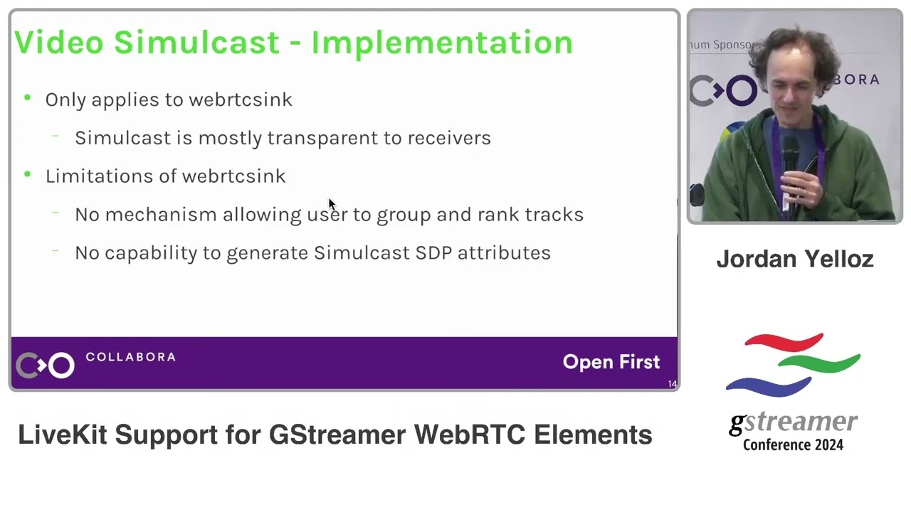 LiveKit Support for GStreamer WebRTC Elements | GStreamer Conference 2024