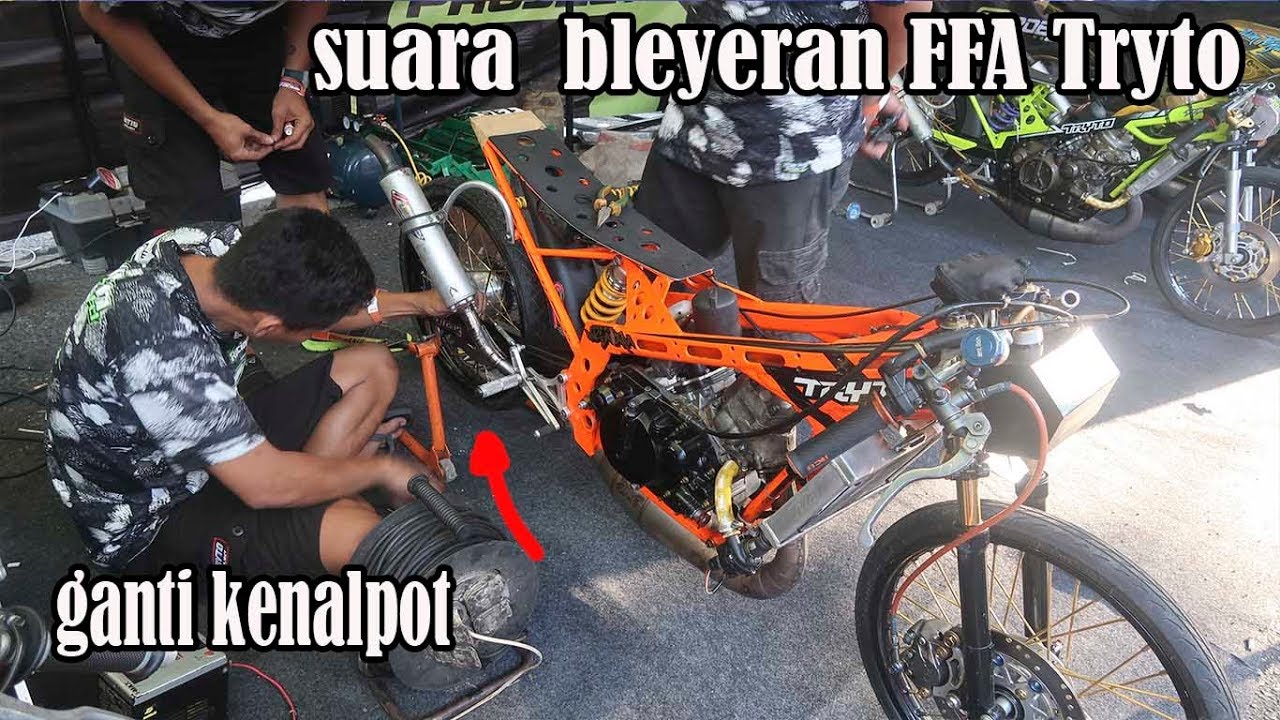 UH CAKEP suara nya bleyeran FFA TRYTO  saat ganti Kenalpot DIsirkuit IDC  Sragen 201 meter-