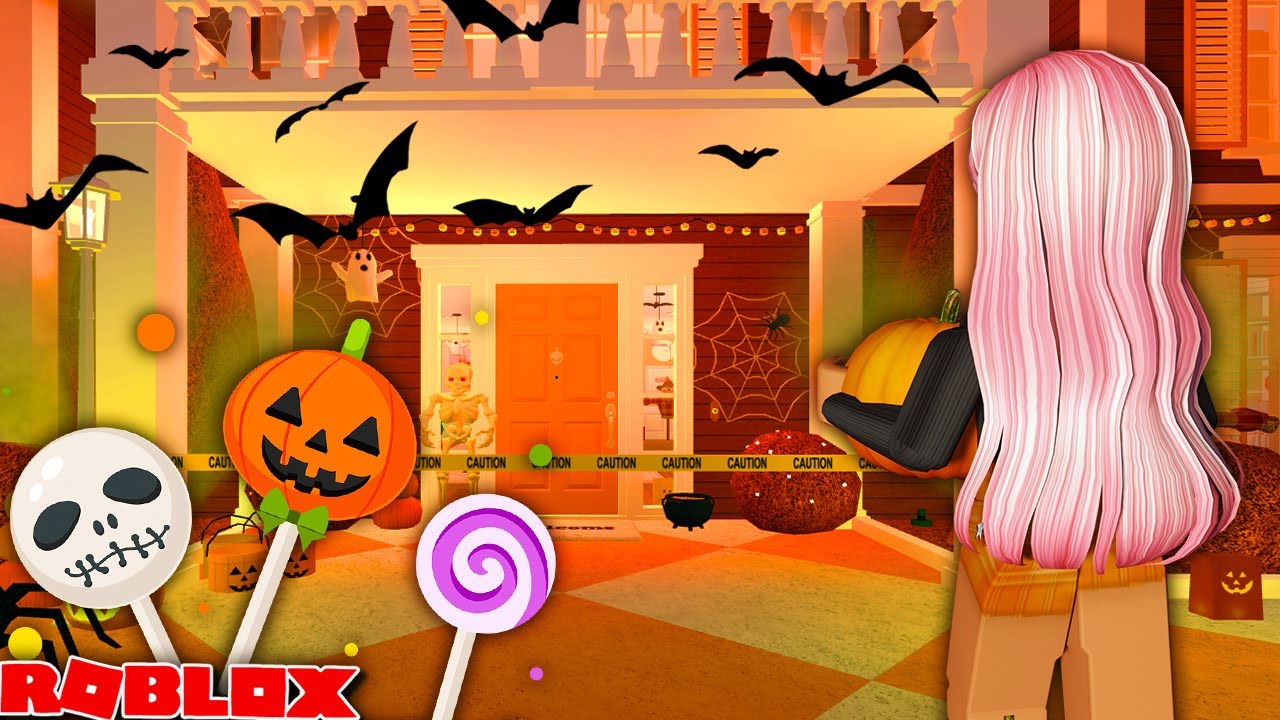 🎃 DECORATING MY BLOXBURG HOUSE FOR HALLOWEEN 🎃 | Roblox