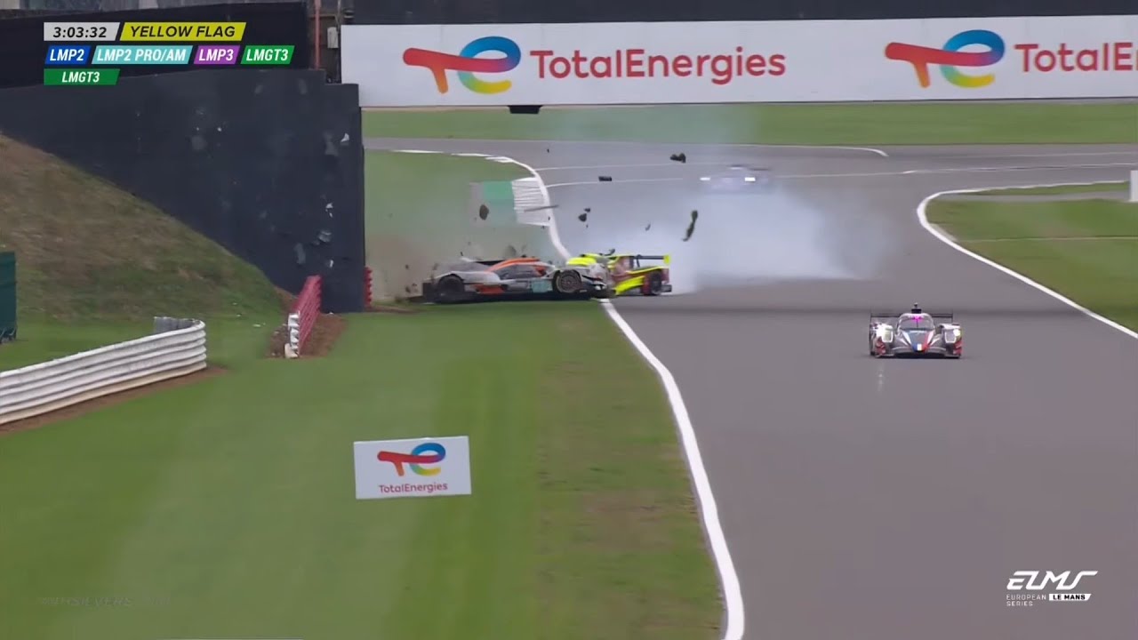 Perrodo causes a three car collision | ELMS - Silverstone