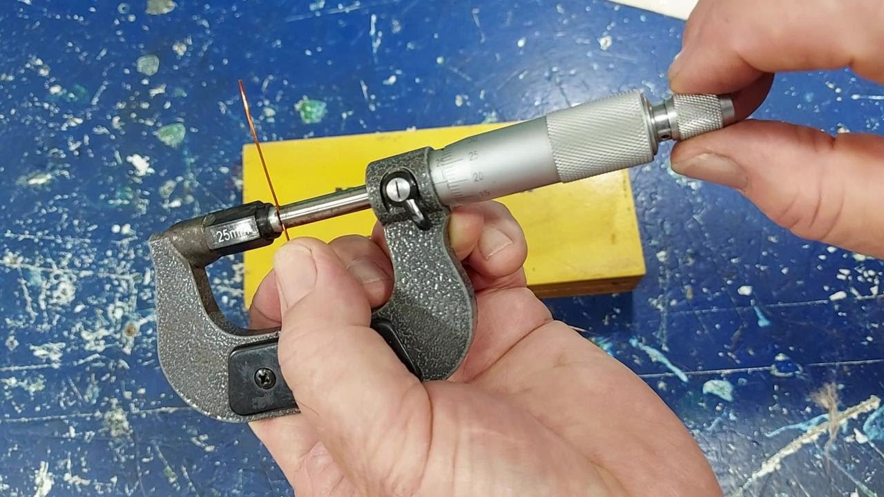 COMO USAR O MICRÔMETRO PARA MEDIR FIOS ESMALTADOS