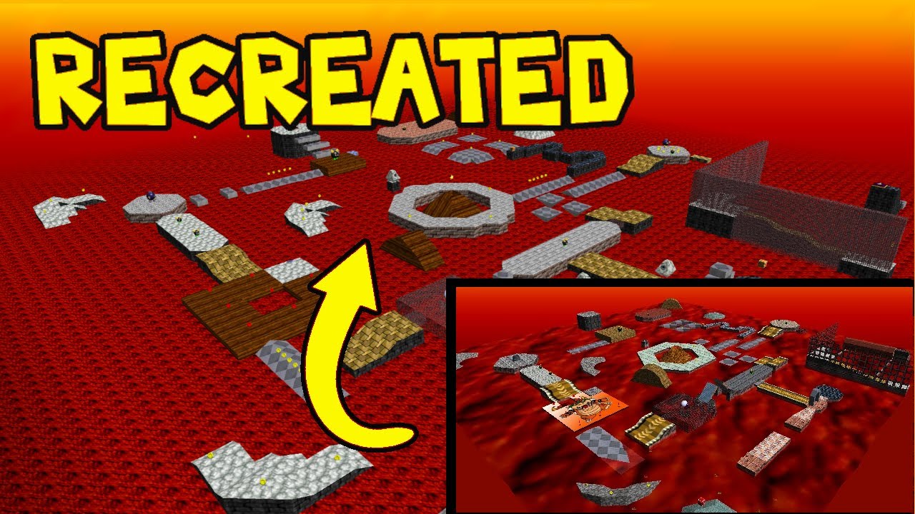 Recreating Lethal Lava Land in Mario Builder 64! (SM64 Level Editor)