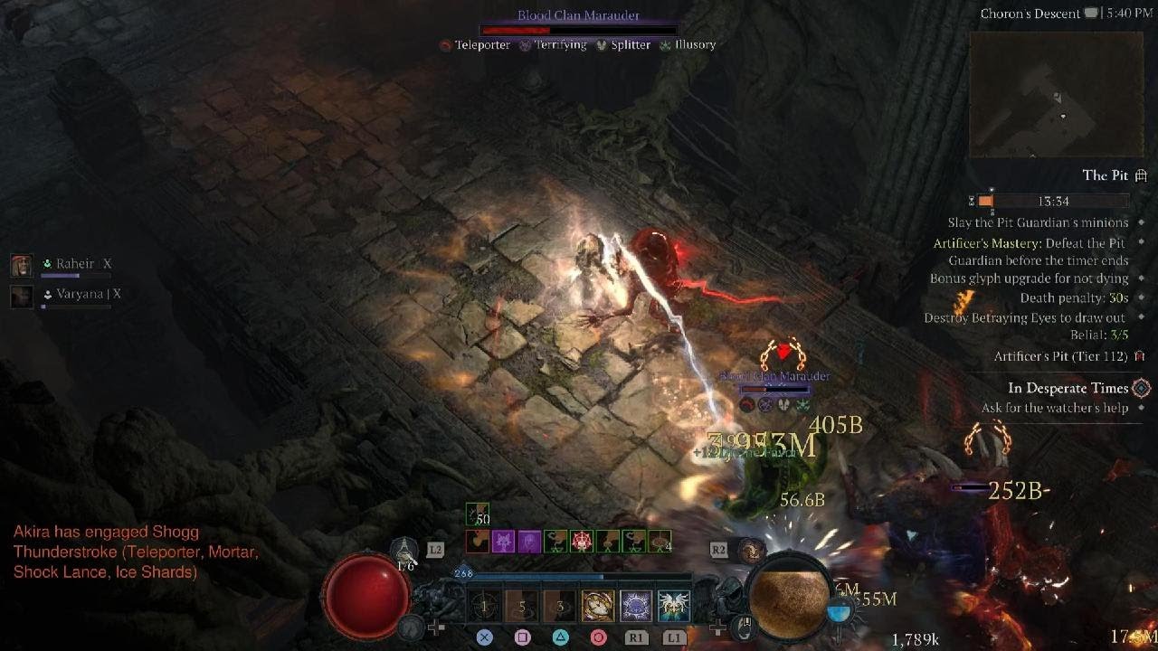Diablo IV Pit Tier 112 out of time