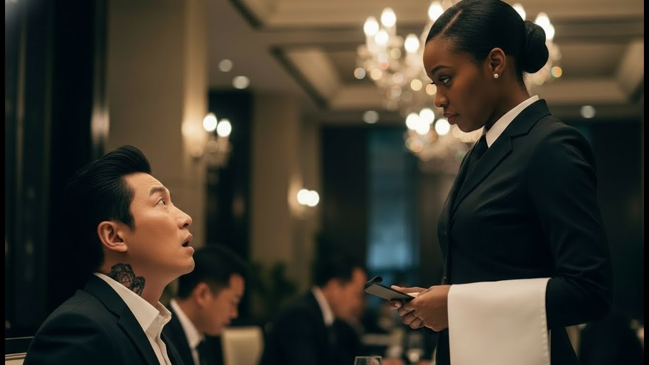 Korean Mafia Boss Orders in Foreign Language to Humiliate Black Waitress—He Froze at Her Reply