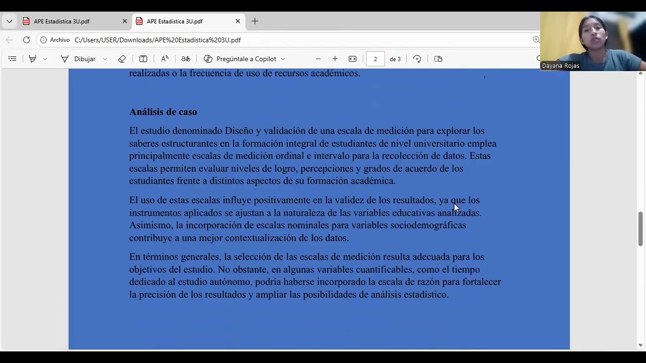 Ape Escalas de medición