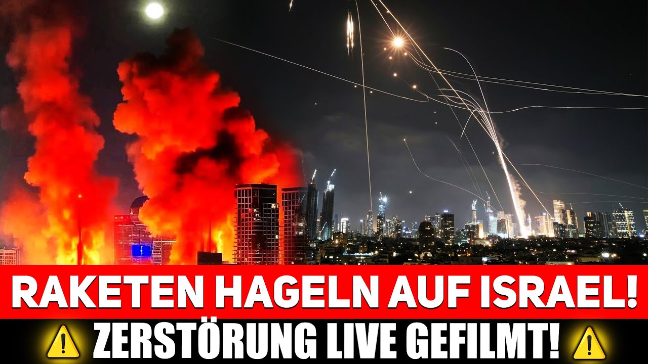 Iranische Raketen Ersch&uuml;ttern Israel &ndash; Alles Auf Video Festgehalten!