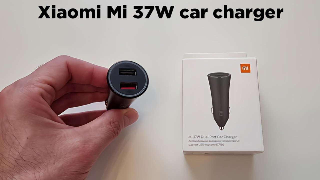 Автомобильное зарядное устройство Xiaomi Mi 37W с двумя портами — распаковка и обзор