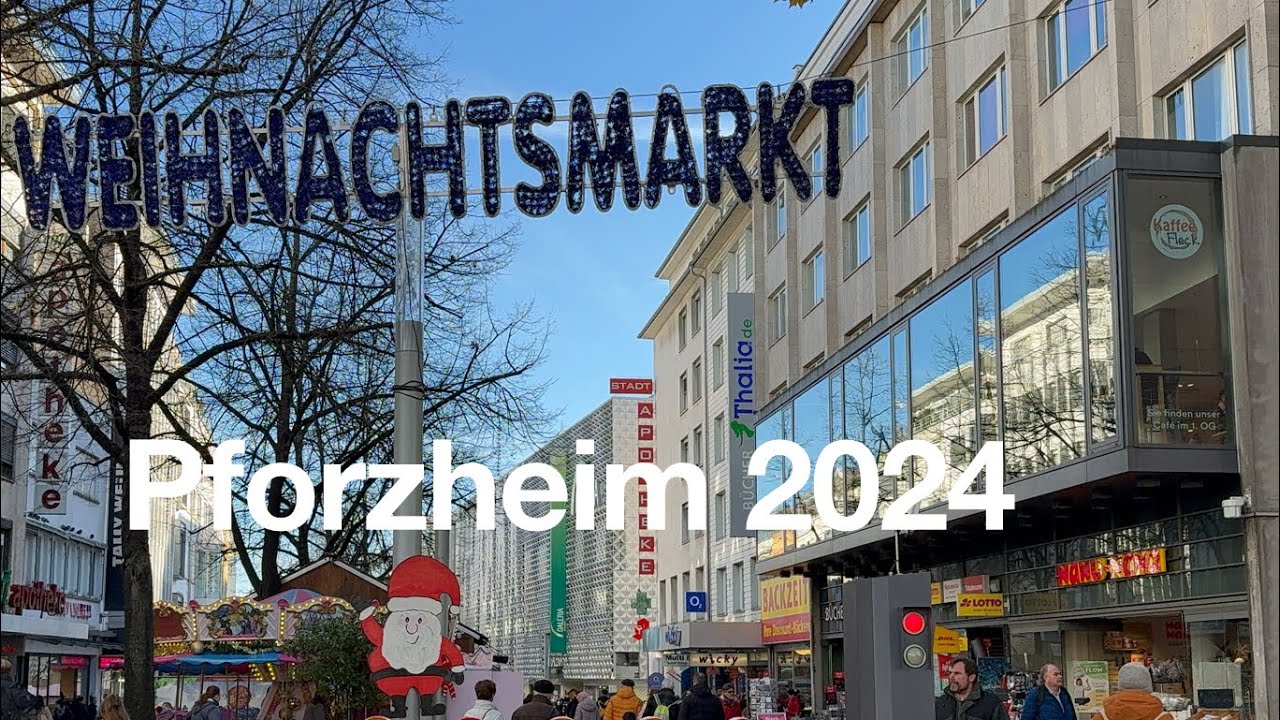 Weihnachtsmarkt Pforzheim [4K] 2024