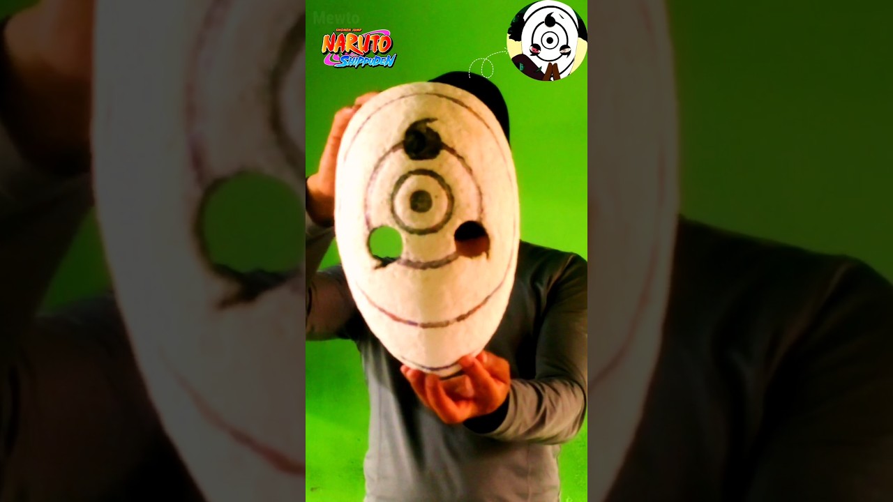 Obito War Mask with Paper Clay | Naruto Shippuden Craft 