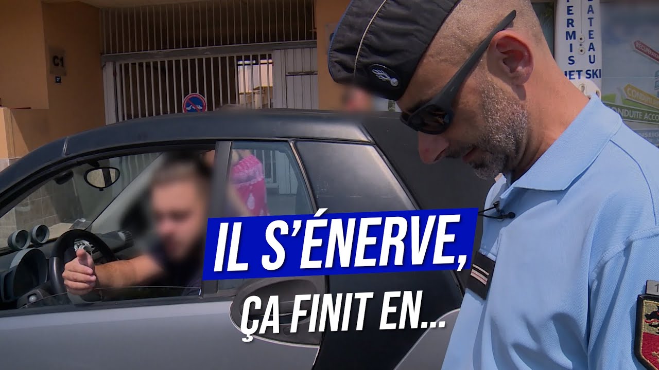 Ce chauffard se fait prendre en flagrant d&eacute;lit !