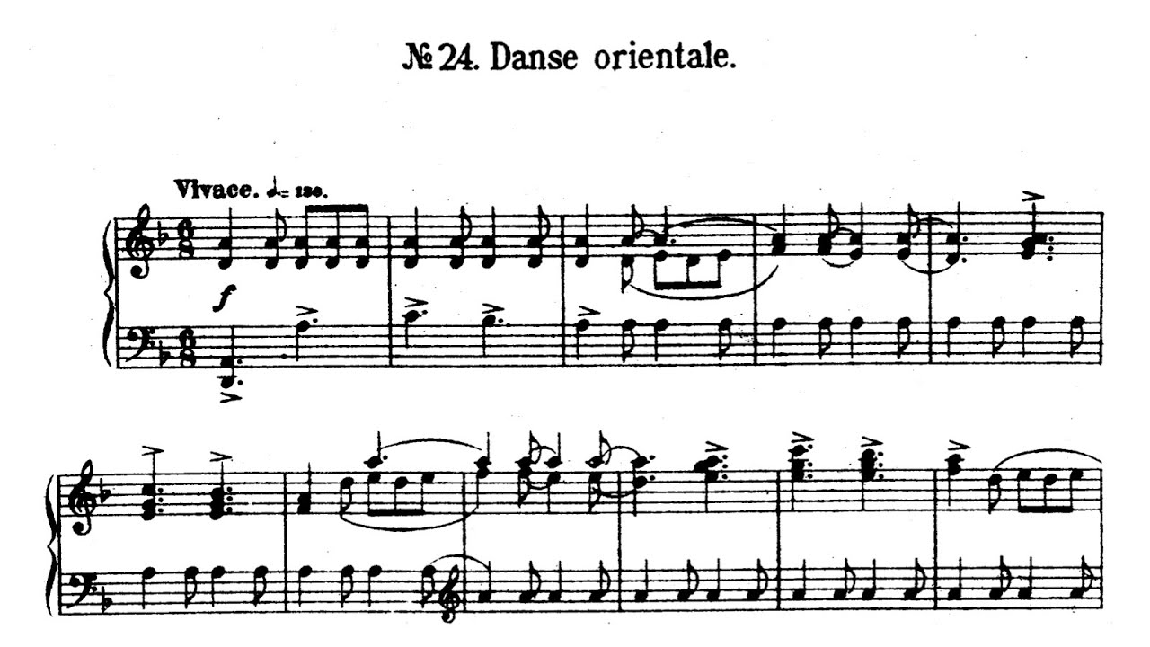 Reinhold Glière: Dance Orientale op 34 No. 24 from 24 Pièces Caractéristiques pour la Jeunesse