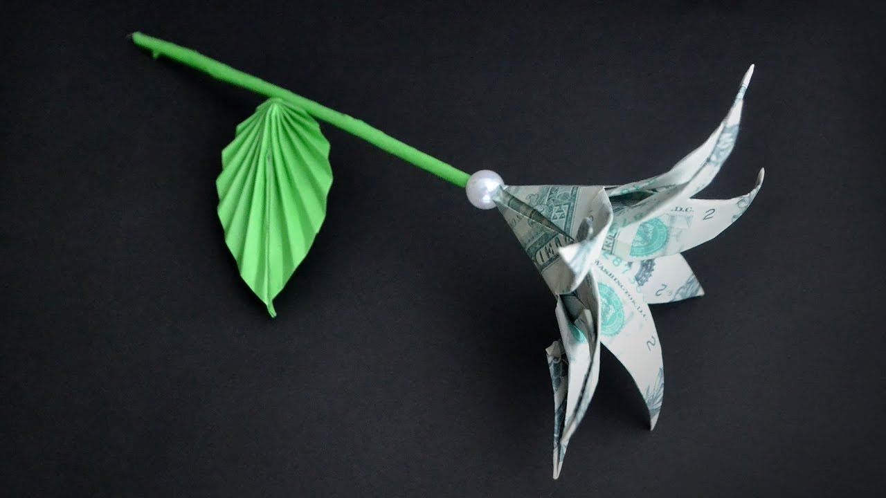 My MONEY LILY | Dollar Origami Flower | Tutorial DIY by NProkuda