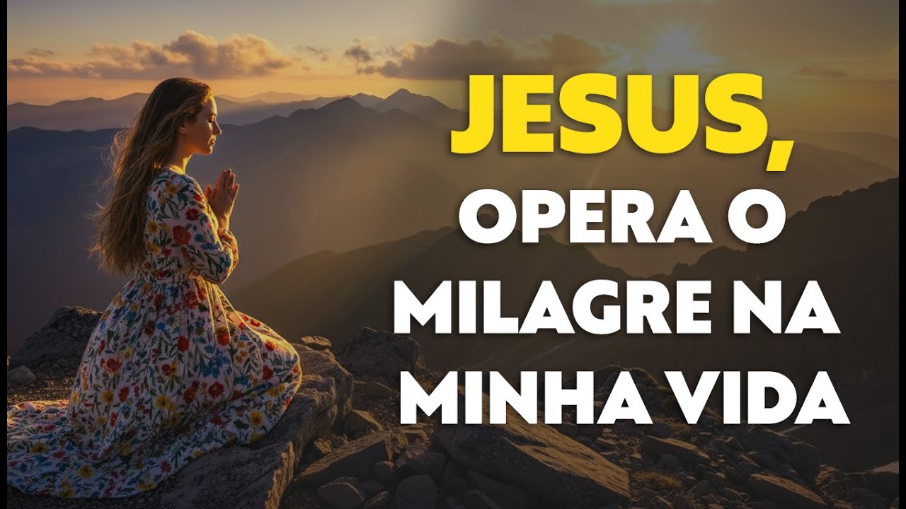 JESUS, opera o MILAGRE na minha vida HOJE. EU PRECISO DE TI AGORA.
