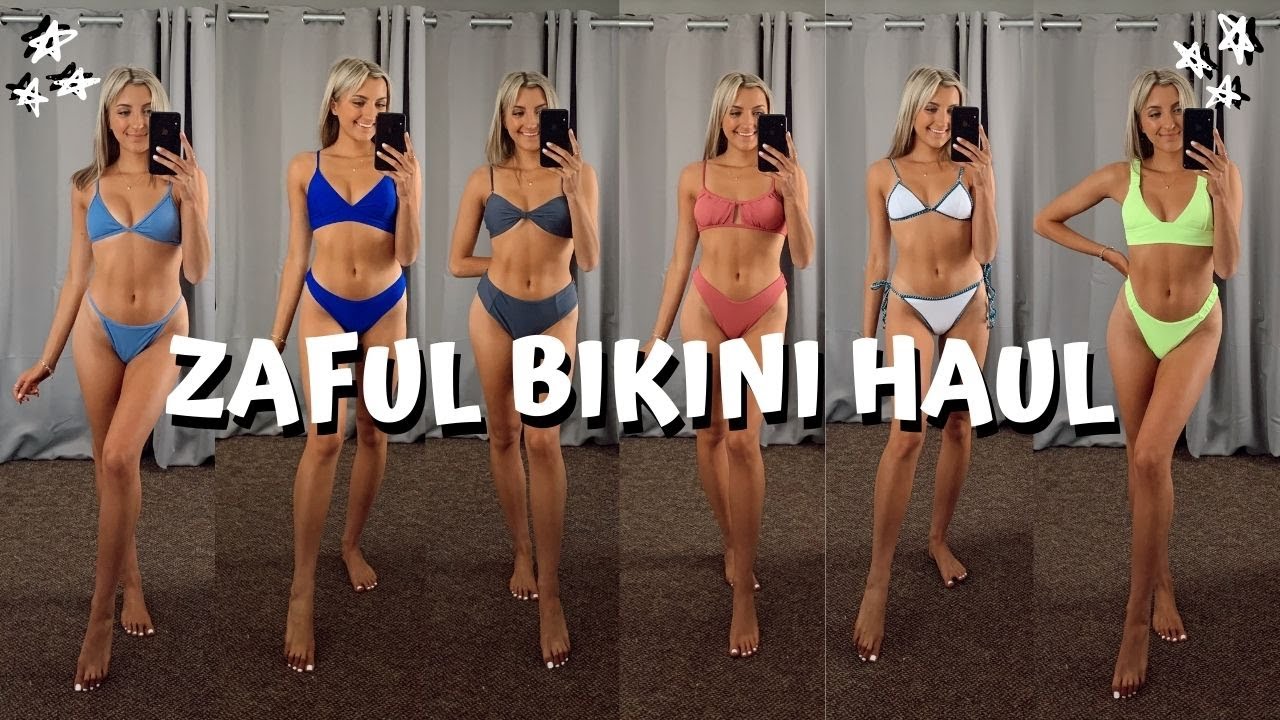 ZAFUL TRY ON BIKINI HAUL ЛЕТО 2021 // обзор купальников Zaful до 15 долларов