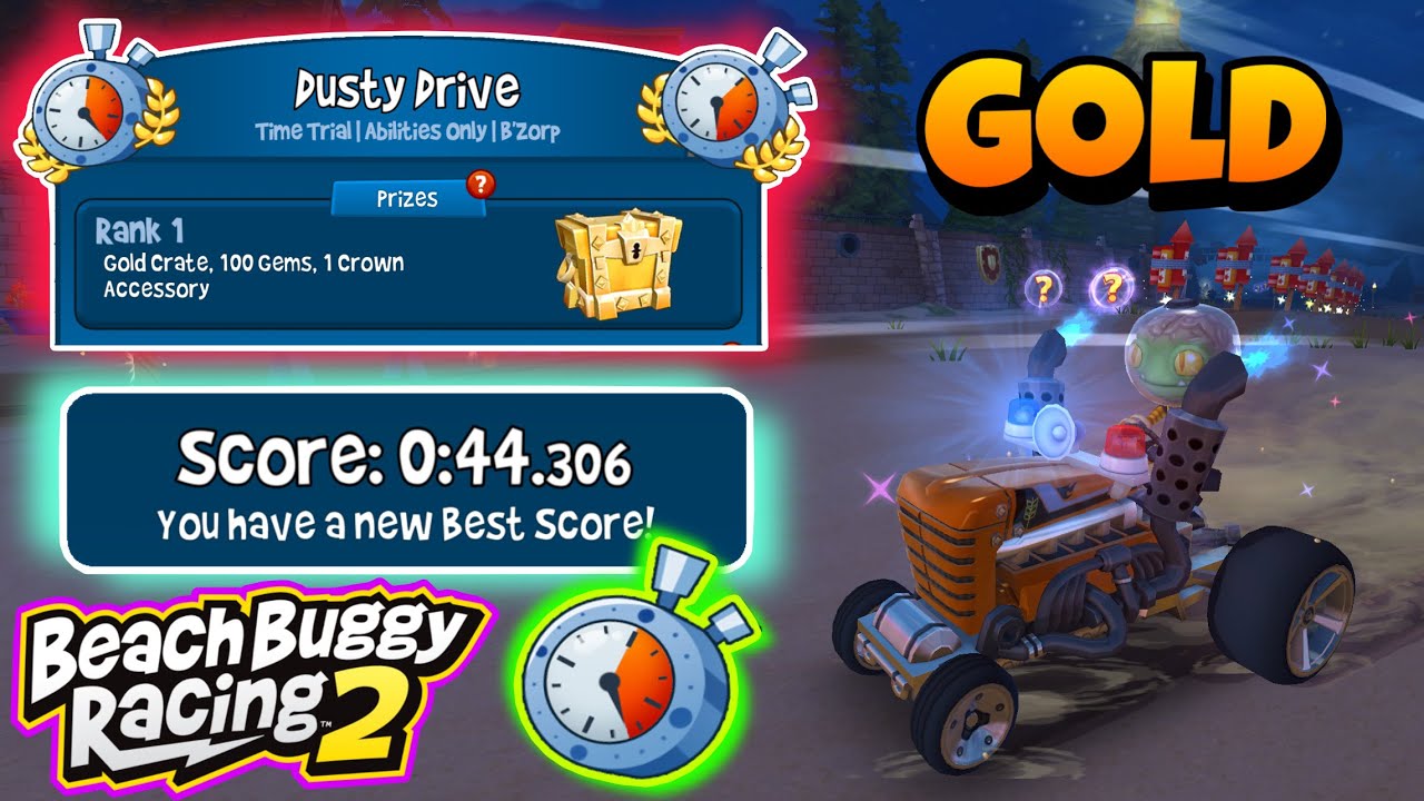 Dusty Drive 🚐| Gold Crate 🔑Prize✨| Dragtor 🚜+ B'zorp 👽| Beach Buggy Racing 2 🏖🏁| BB Racing 2