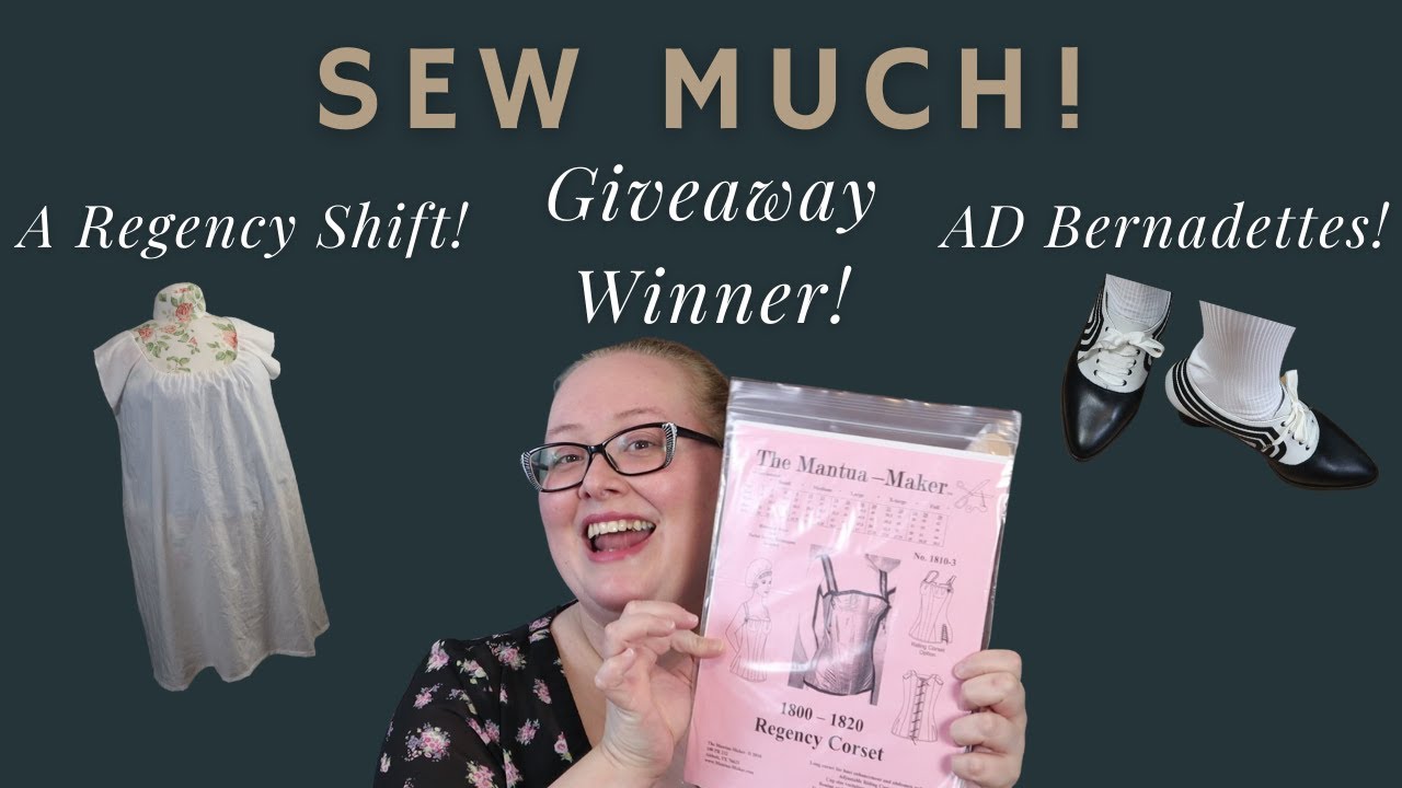 Sewing a Plus Size Regency Shift + Giveaway Winner + American Duchess Bernadettes!
