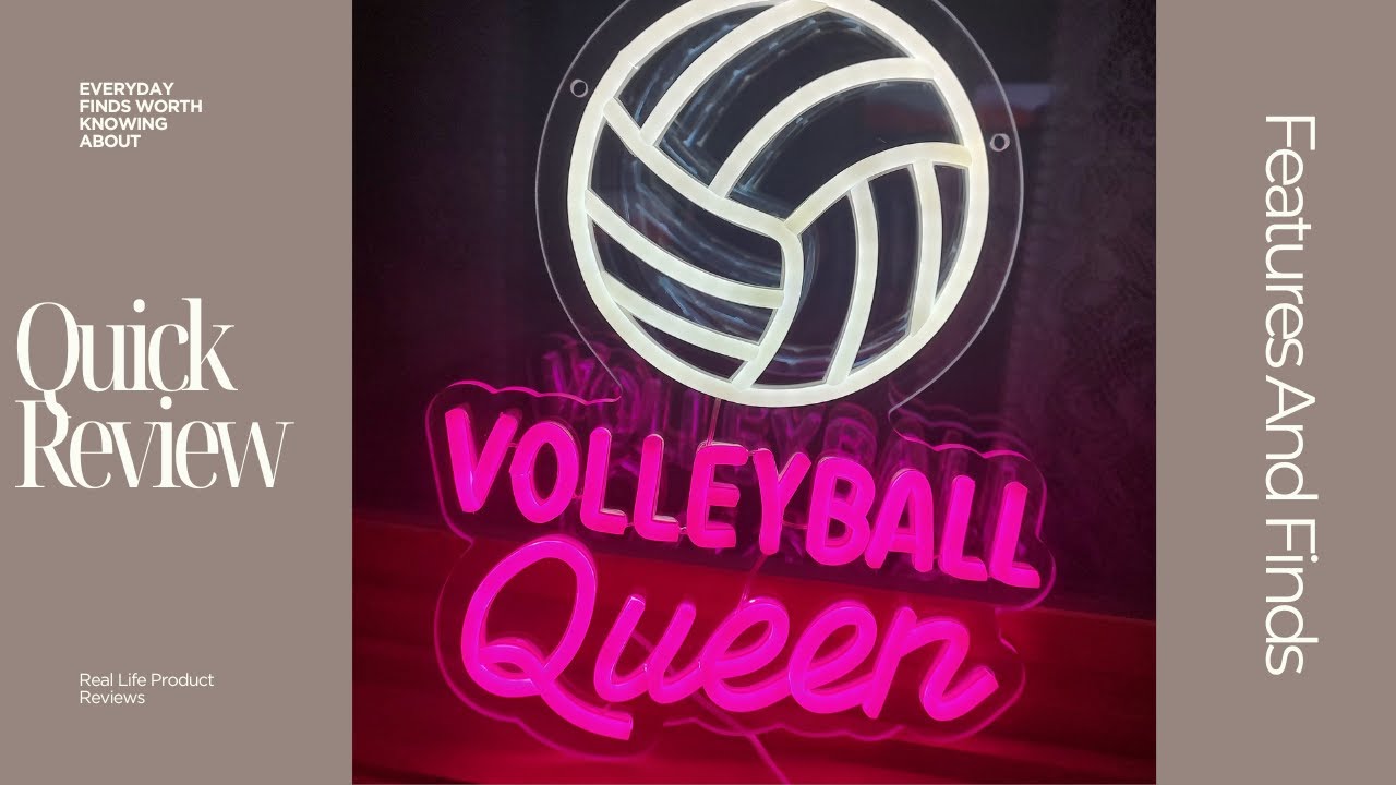Volleyball Queen LED Light for Room Or Dorm-Quick Review