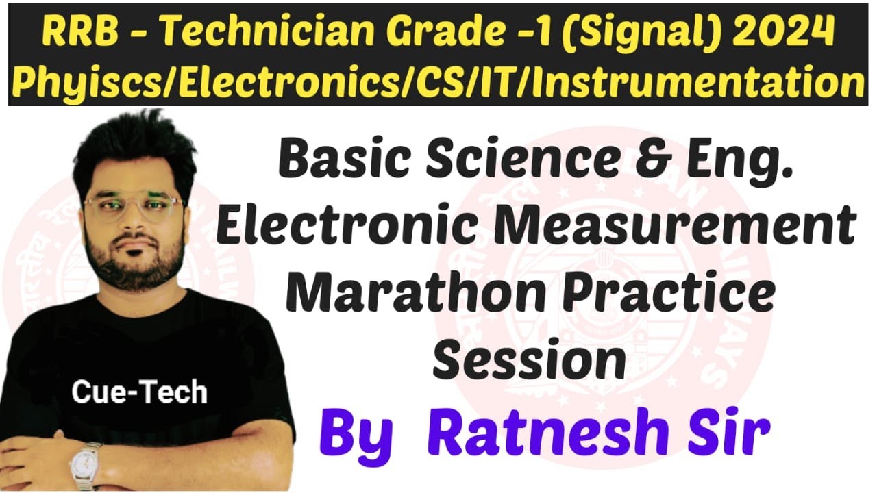 || RRB Technician Grade-1 2024 [BSE] || Electronic Measurement Marathon MCQ Practice by Ratnesh Sir