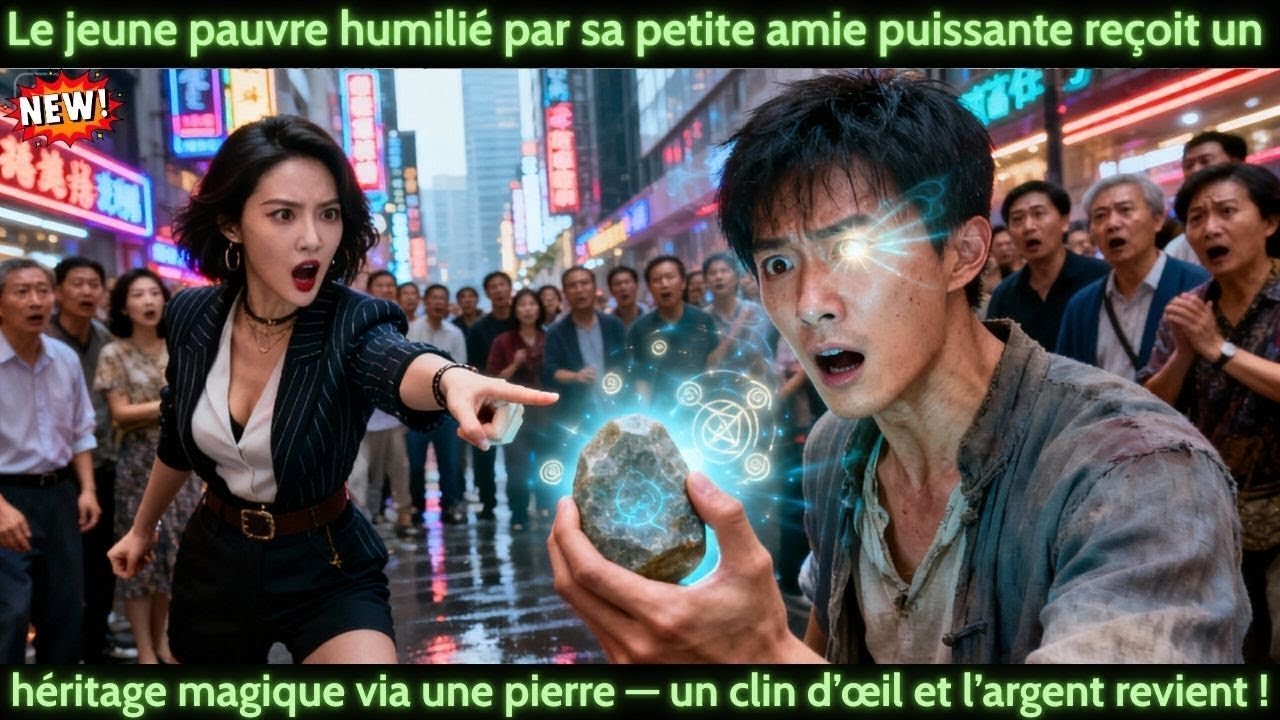 Humili&eacute;par sa petiteamie puissante,lepauvre re&ccedil;oit une pierre magique un clin d&rsquo;&oelig;il,l&rsquo;argent revie