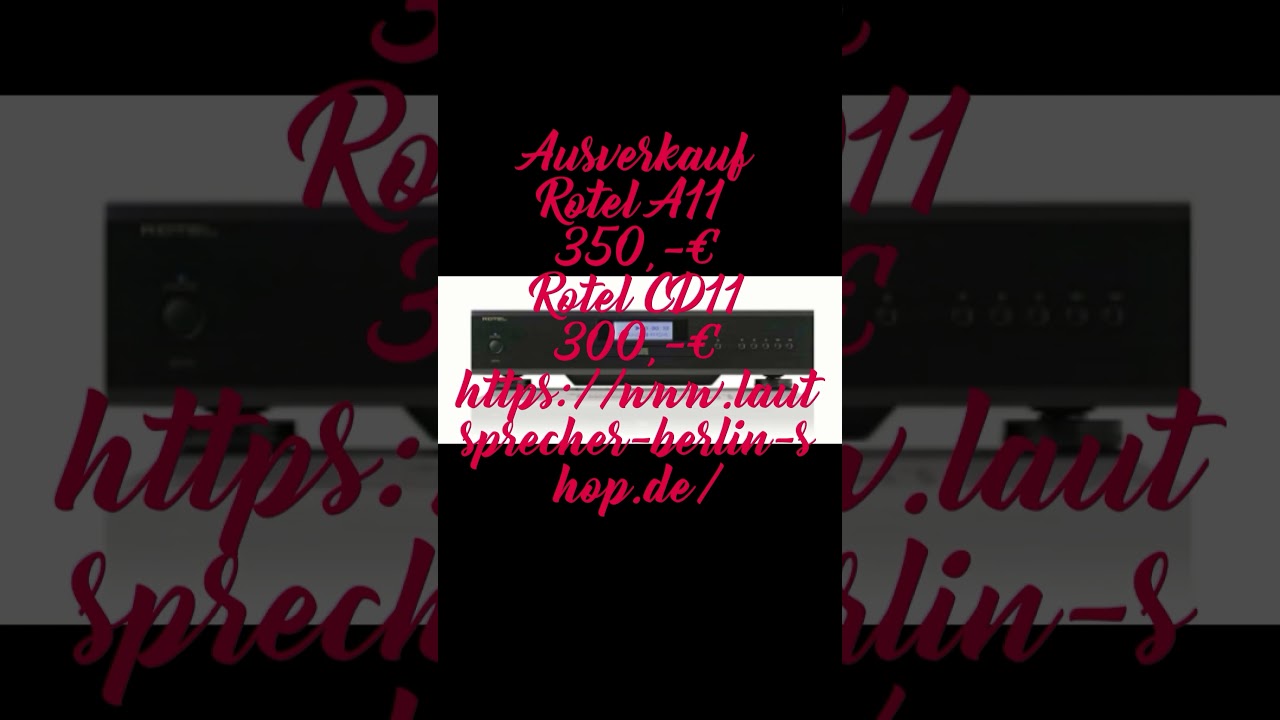 Ausverkauf! Rotel A11 + CD11