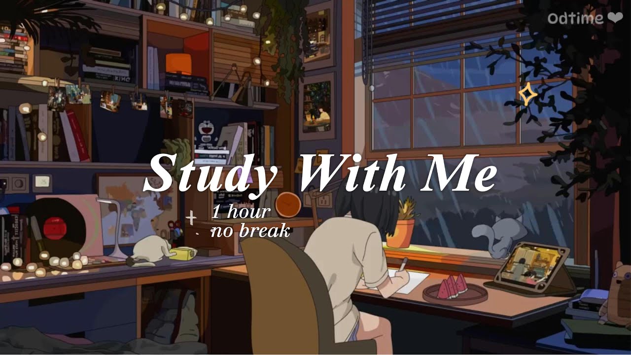 1-Hour Study With Me [No Breaks, Real Time] 🎧