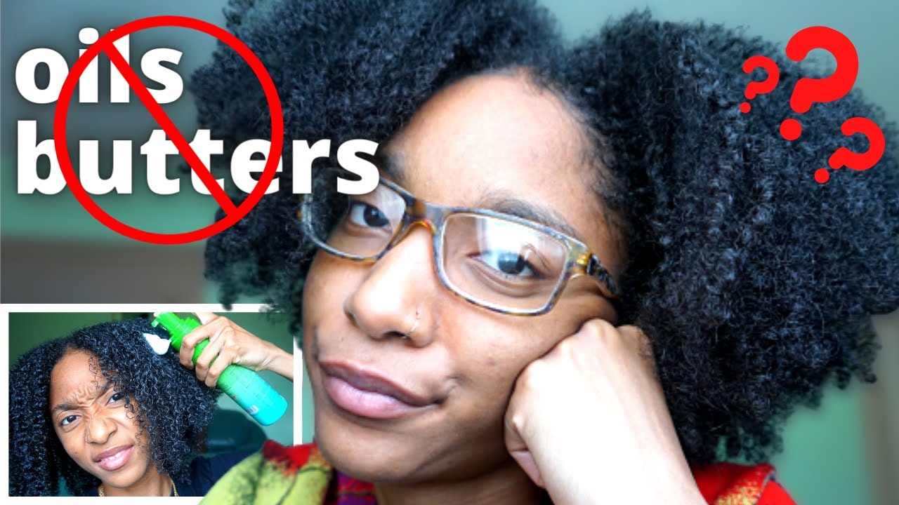 I Tried the NO OILS OR BUTTERS Trend on my NATURAL HAIR...