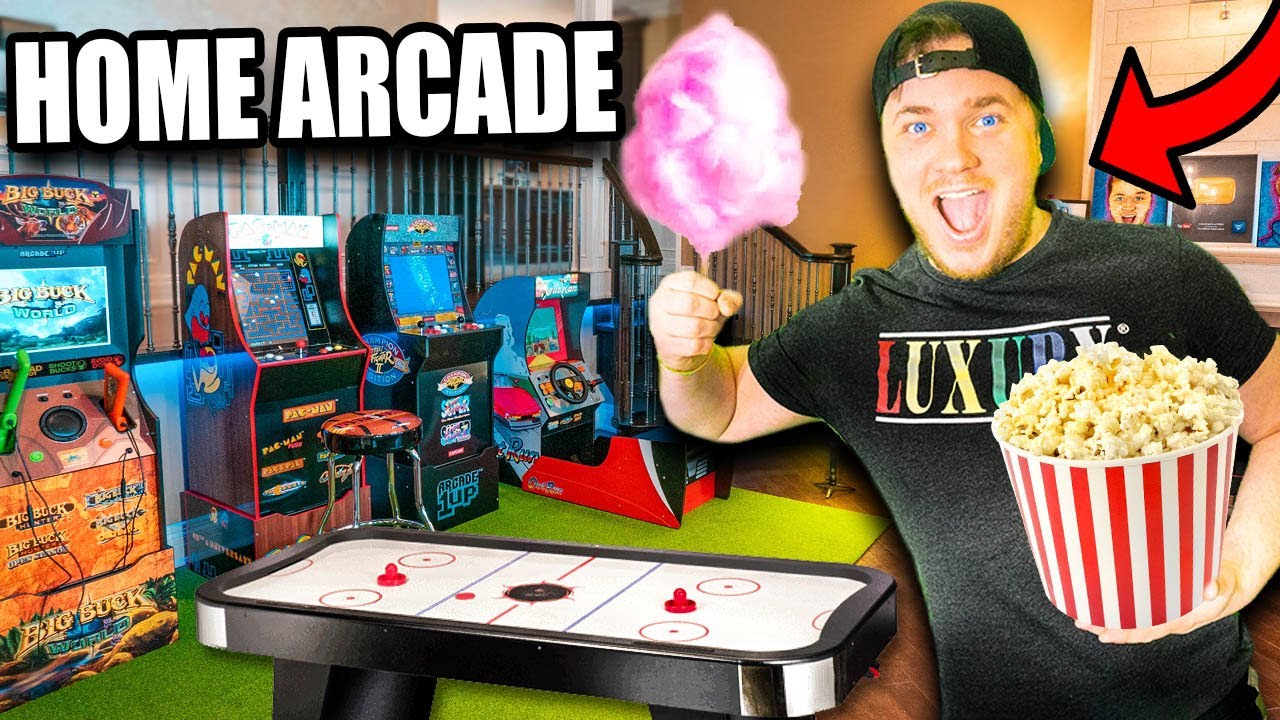 Turning Our House Into a Giant Home ARCADE Fort!