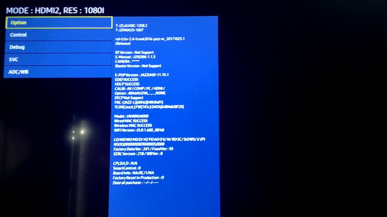🆗 Como ingresar al menú oculto de los Smart TV Samsung (Menu Service)