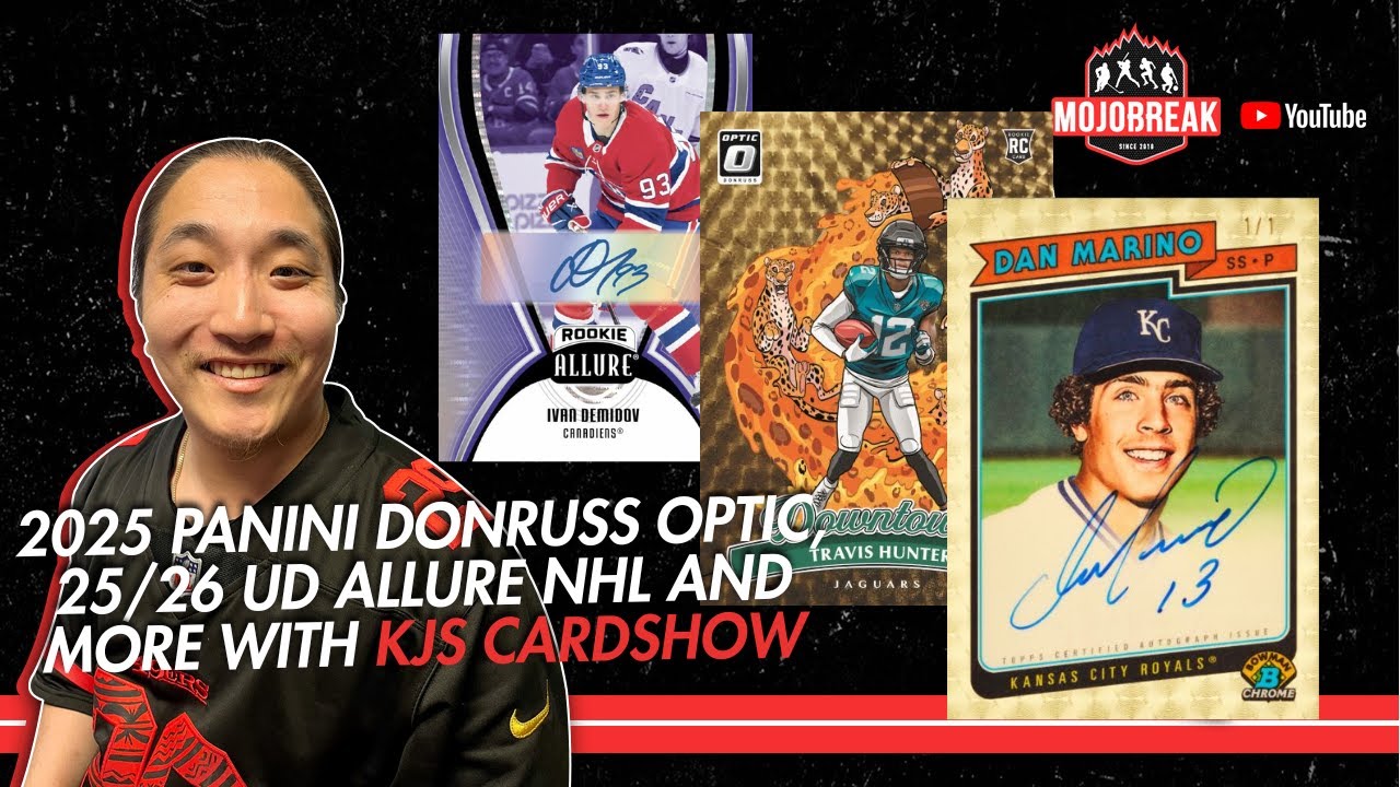 2025 Panini Donruss Optic NFL, 25/26 UD ALLURE NHL AND MORE w/ KJ - 1.27.26