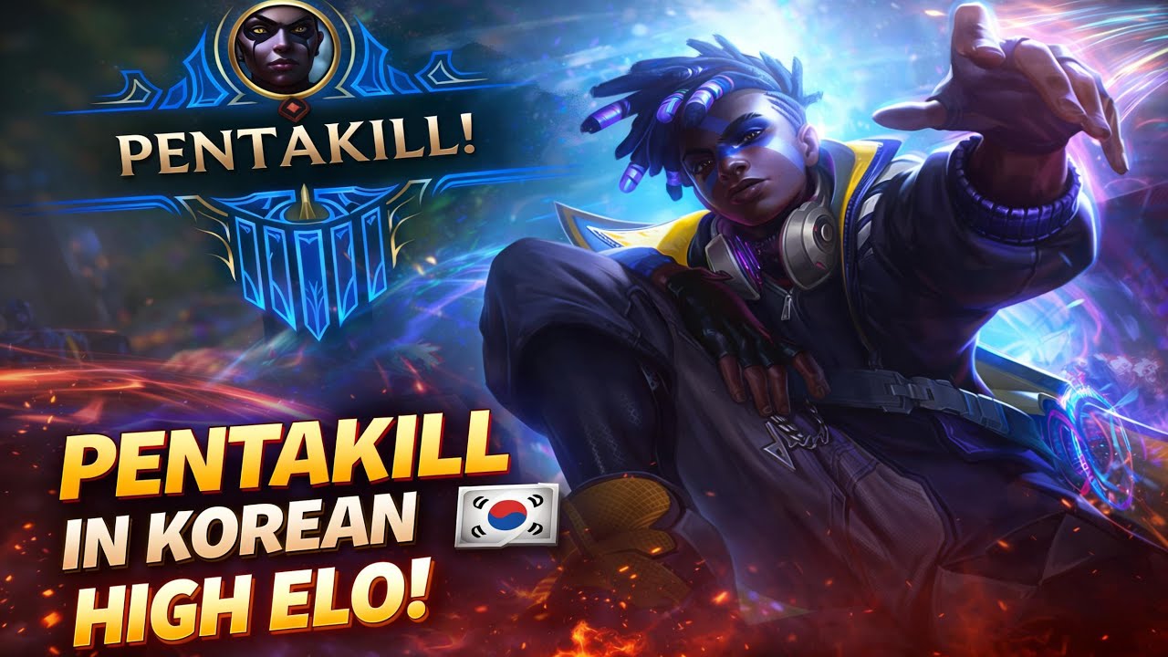 I Got A PENTAKILL In Korean High Elo! [Unranked To Challenger Day 5]