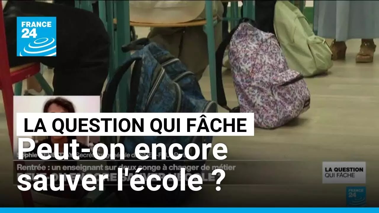 Rentr&eacute;e : un enseignant sur deux songe &agrave; changer de m&eacute;tier &bull; FRANCE 24