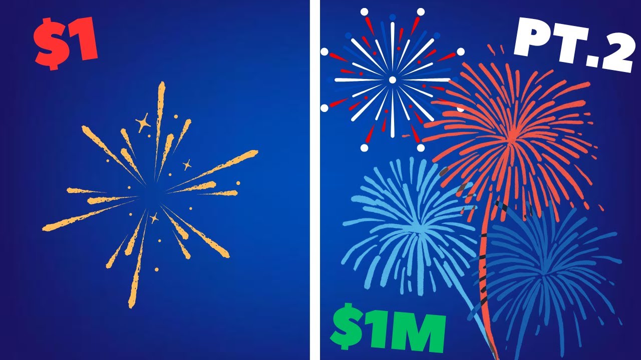 1$ cake vs 1$ million cake in Pyroworks! (Part 2)