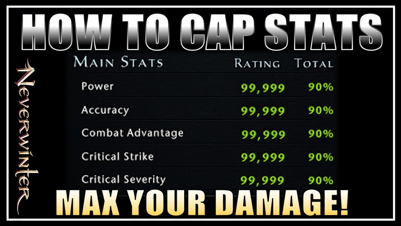 How to Easily get 90% in All Damage Stats! (what you're missing) Max your Damage! - Neverwinter