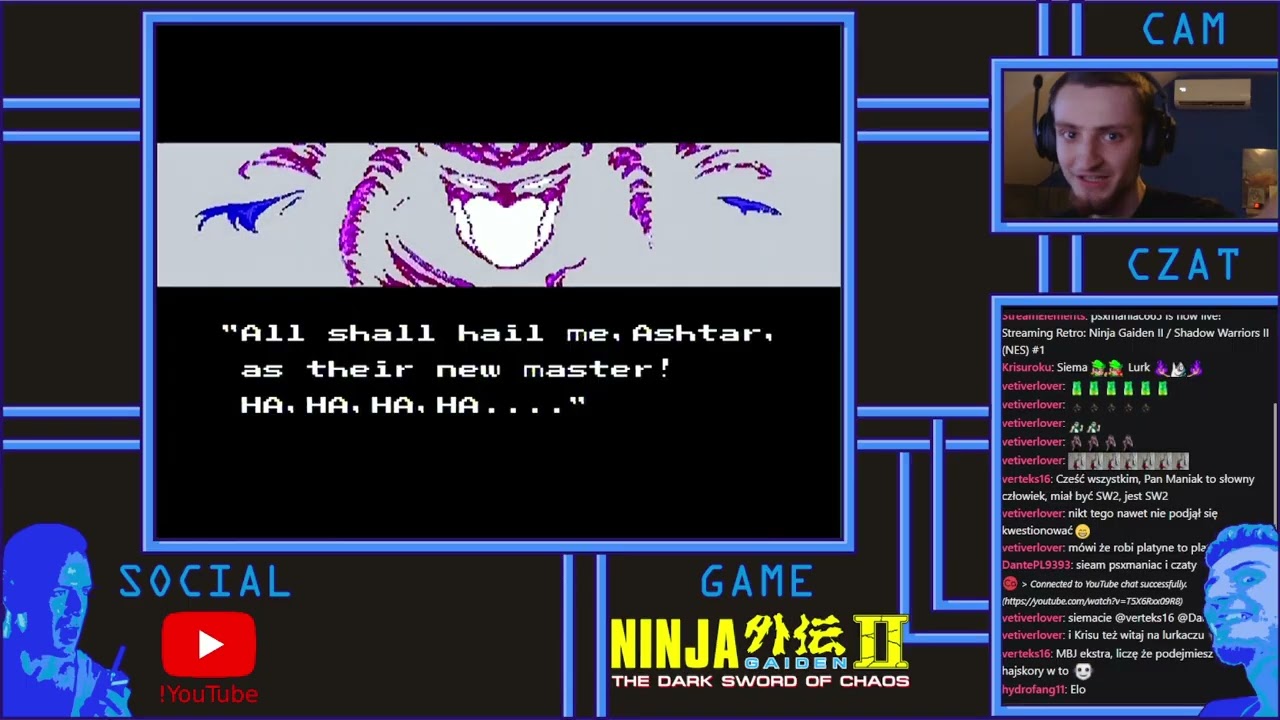 Ninja Gaiden II / Shadow Warriors II (NES) Stream Longplay