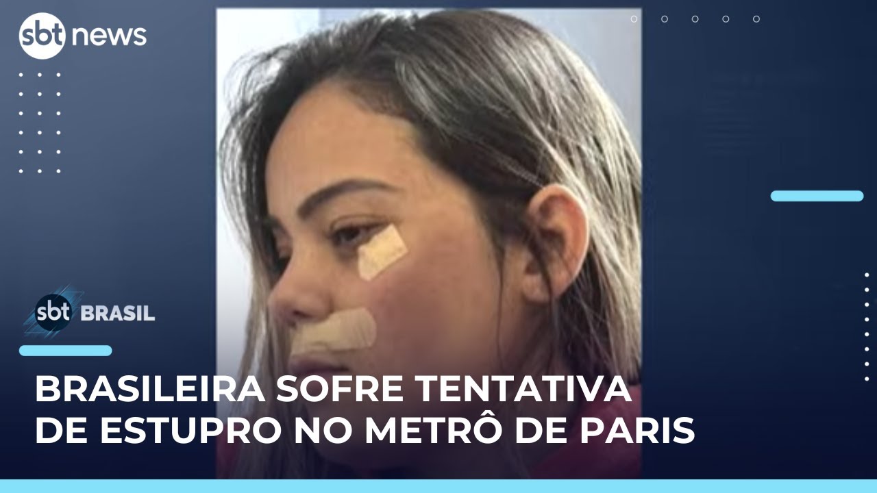 Brasileira sofre tentativa de estupro em metr&ocirc; de Paris; suspeito foge | #SBTBrasil