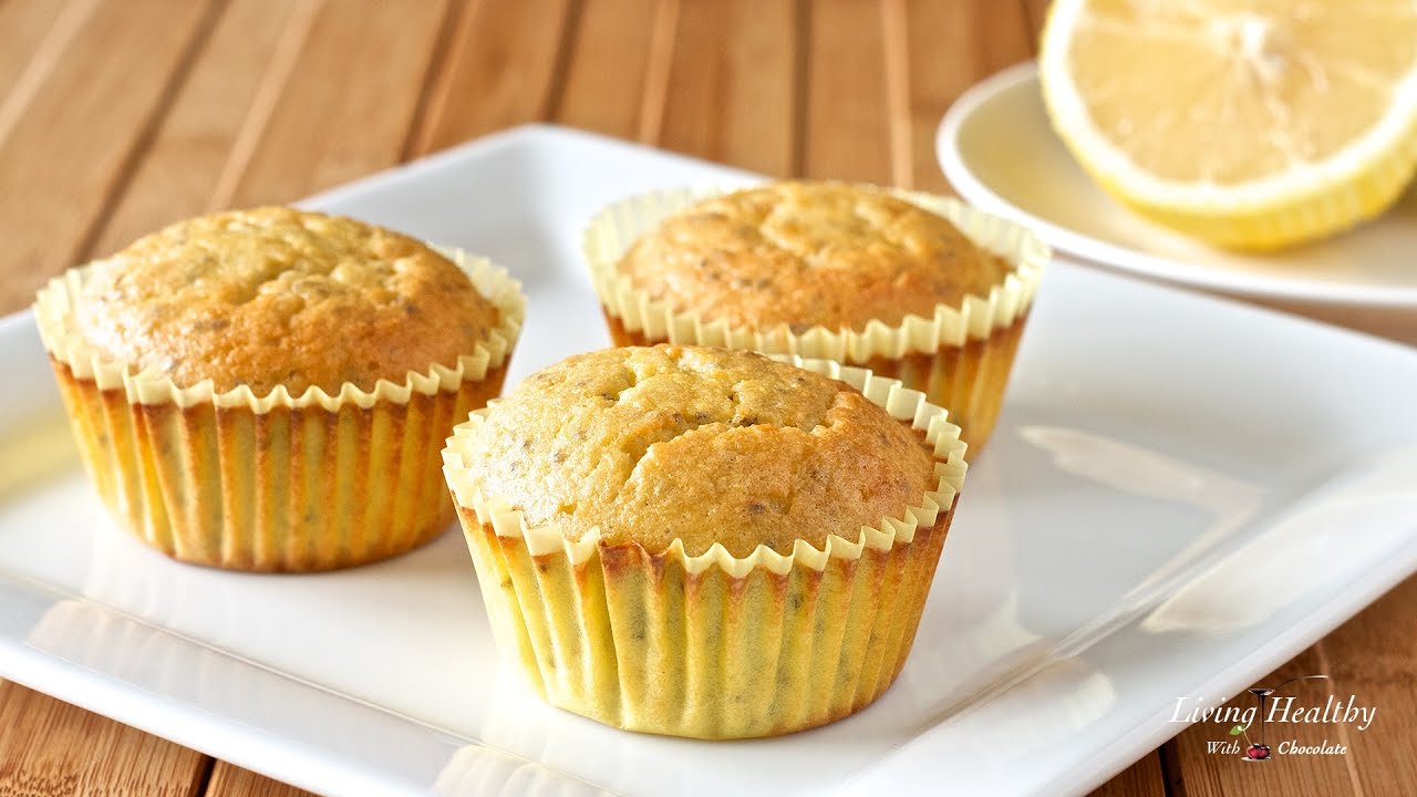 Lemon Chia Seed Muffins (Paleo, Gluten-free, Low-carb)