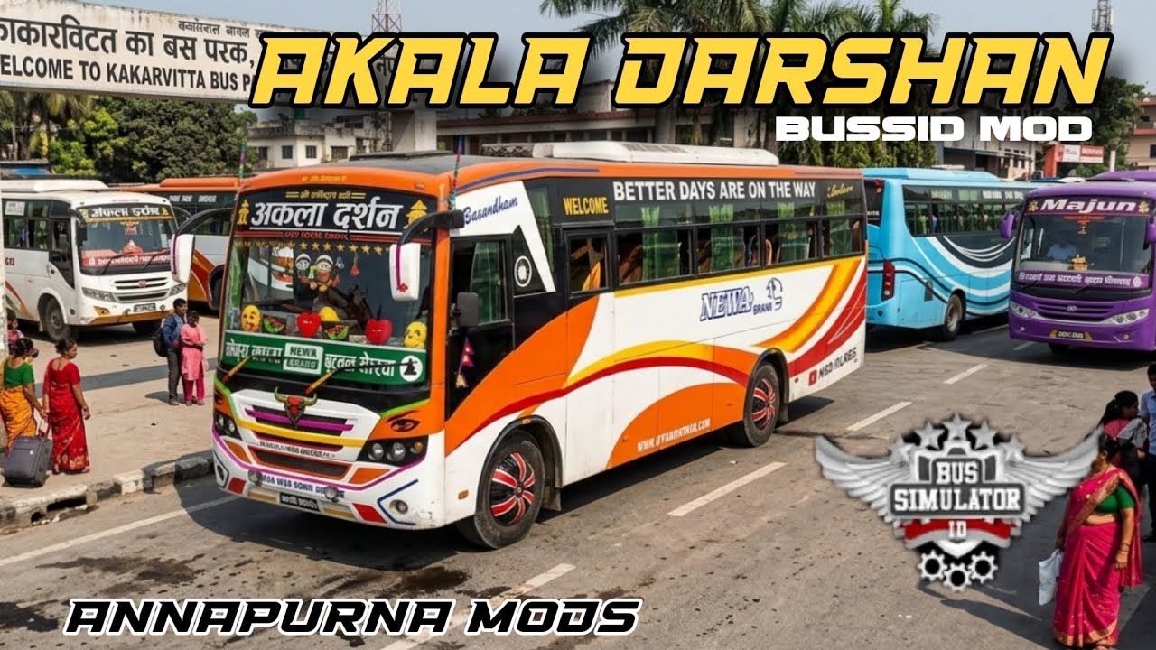 Мод автобуса Newa Deluxe (Akala Darshan) для BUSSID || @nepnex_mods @officalSB_Games