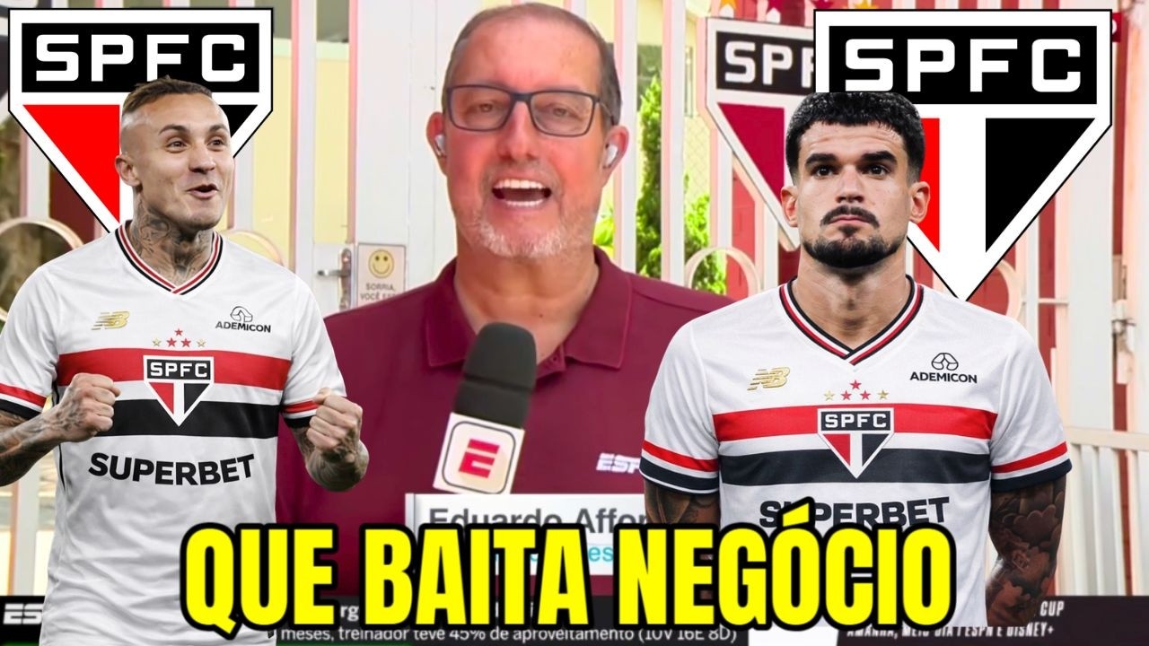 🚨SPFC FECHA UM BAITA ACORDO !! PEGOU TODOS DE SURPRESA !! EDUARDO TEM MUITAS NOVIDADES DO SPFC
