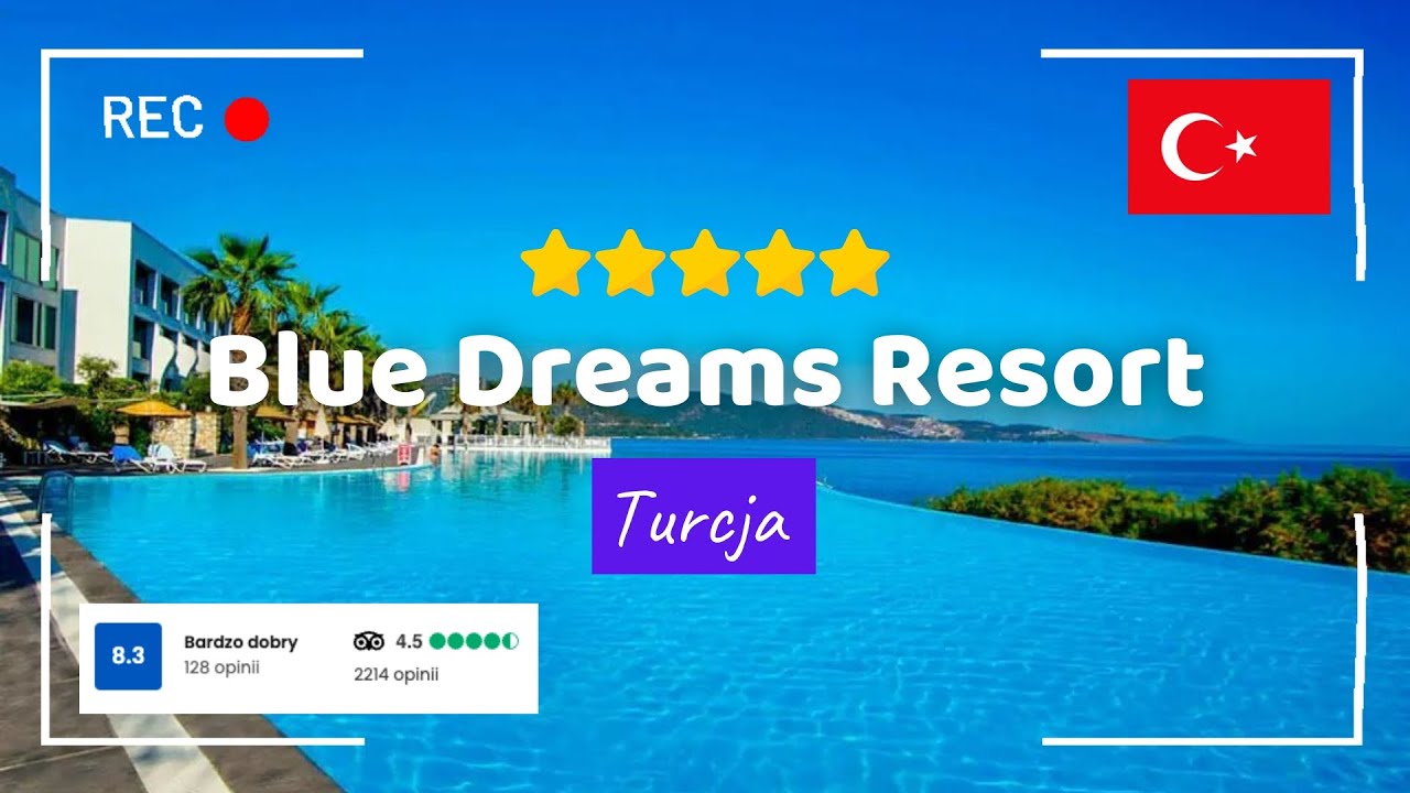 🇹🇷 Blue Dreams Resort 5* – Luksusowy hotel z basenem infinity 🌊✨ Torba, Turcja #wakacje #turcja