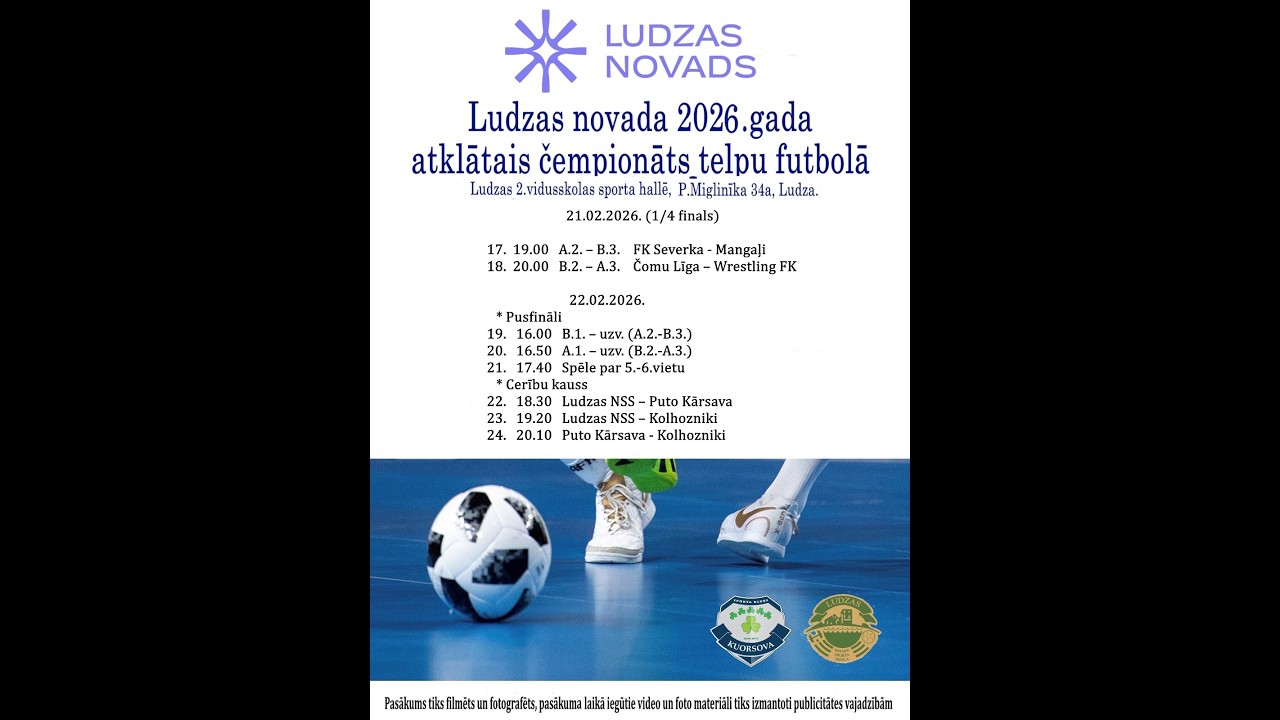 Ludzas novada 2026. gada atklātais čempionāts telpu futbolā, spēle par 5.-6. vietu