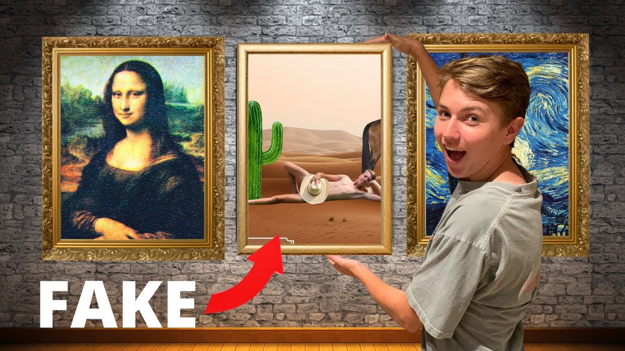 SNEAKING A Painting into the Largest ART MUSEUM!