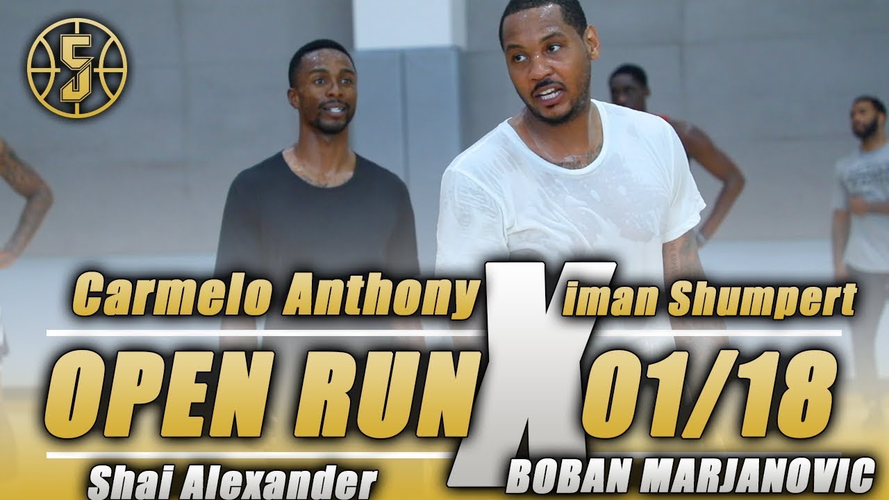 Carmelo Anthony Shuts down Open Run vs Iman Shumpert