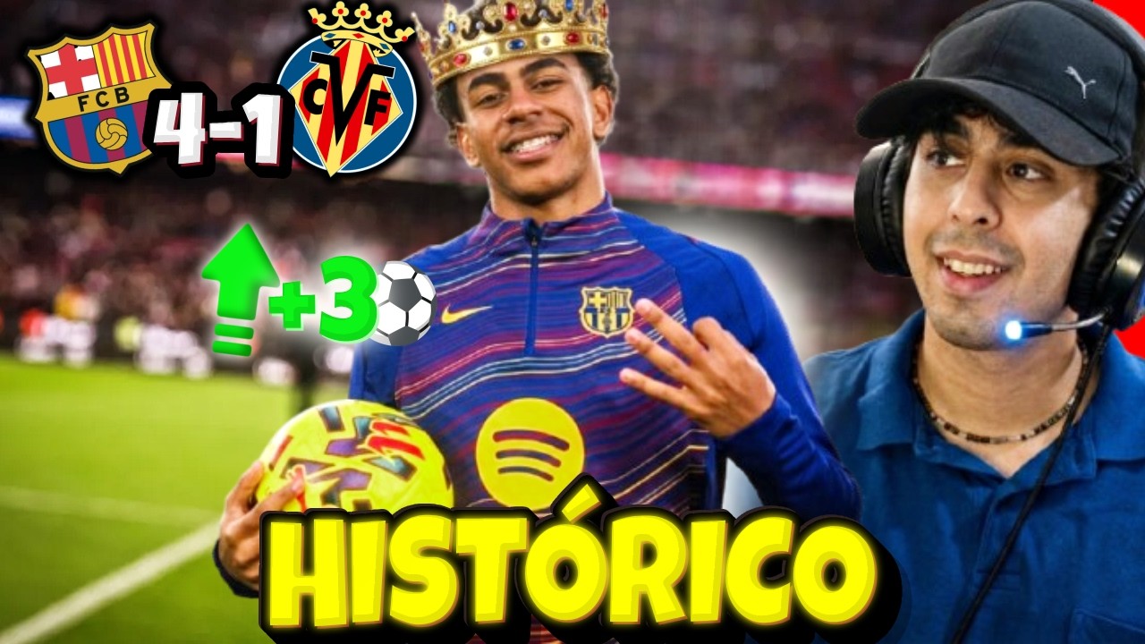 LAMINE YAMAL firma su primer TRIPLETE como PROFESIONAL⚽🔥👑 | BARCELONA vs VILLARREAL | LA LIGA 25/26